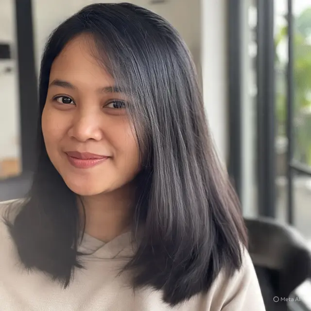 Rambut Bob Nungging Layer