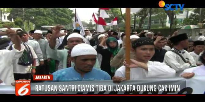 Ratusan Santri Longmars Dukung Cak Imin Jadi Cawapres Jokowi