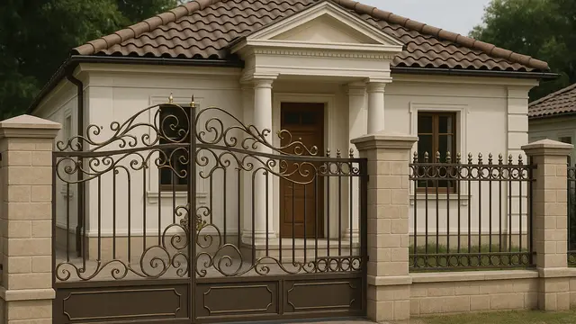 Rumah Sederhana yang Ada Gerbangnya (Foto: ChatGPT)
