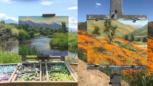 Menakjubkan Pria Ini Buat Lukisan Menyatu Dengan Alam Di Belakangnya Hot Liputan6 Com