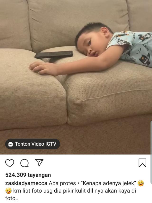 Unggahan Zaskia Adya Mecca. (Foto: Instagram @zaskiadyamecca)