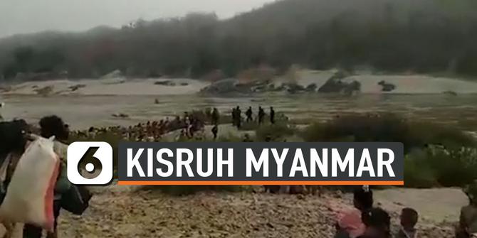 VIDEO: Ribuan Pengungsi Myanmar Disuruh Keluar dari Wilayah Thailand