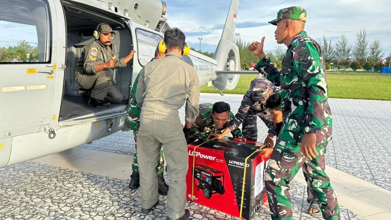 TNI AL Kirim 3 Genset ke RSUD Kabupaten Aceh Timur