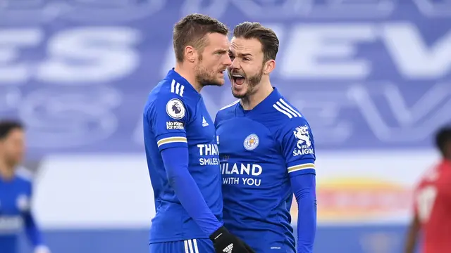 Liga Inggris : Vardy Buyarkan Kemenangan MU atas Leicester