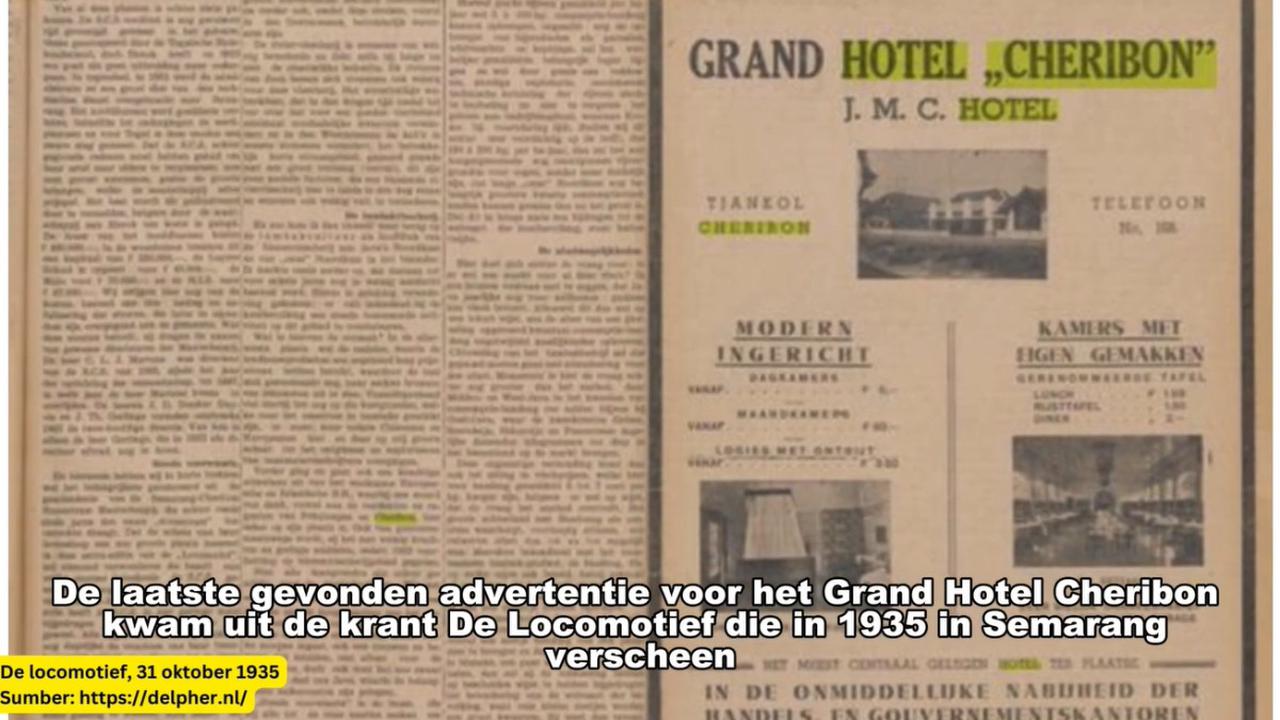 Kondisi Hotel Grand Cheribon saat ini
