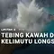 Tebing Kawah Danau Kelimutu Longsor