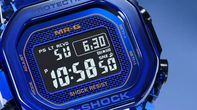 Dial jam tangan G-Shock MRG-D5000. Foto diambil dari laman resmi G-Shock Casio.