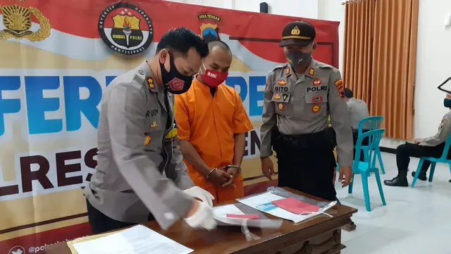 Polisi Kebumen menangkap penjambret yang gagal karena dikejar korban. (Foto: Liputan6.com/Humas Polres Kebumen)