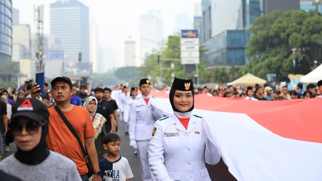 Kirab Pancasila yang bertajuk “Dari Jakarta ke Nusantara” digelar oleh Badan Pembinaan Ideologi Pancasila (BPIP) dalam rangka menyambut Peringatan Hari Lahir Pancasila pada 1 Juni 2024 mendatang (Istimewa)