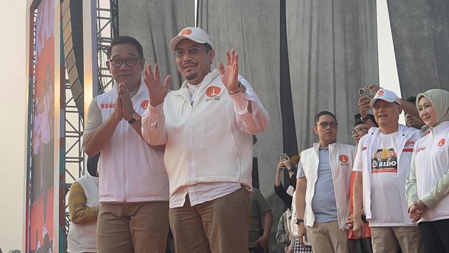 Calon gubernur dan wakil gubernur Jakarta nomor urut 1 Ridwan Kamil-Suswono (RIDO).