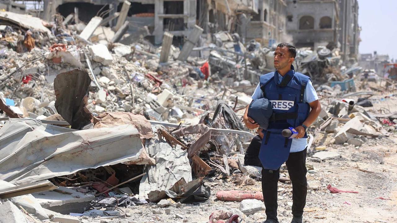 FOTO: Biadab! Serangan Drone Israel Hancurkan Tenda Liputan, Lima Jurnalis Tewas di Gaza