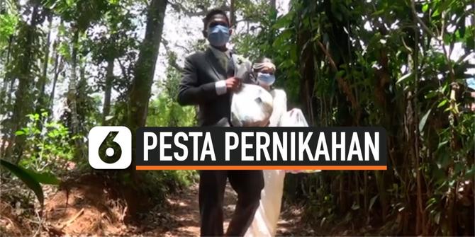 VIDEO: Pasangan Pengantin Rayakan Pernikahan dengan Berbagi Sembako