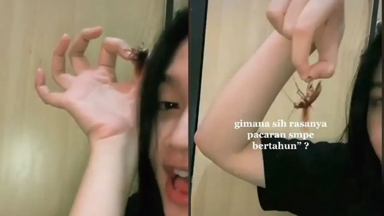 Artis TikTok Ini Akui Gemas dengan Kecoa, Bikin Netizen Merinding