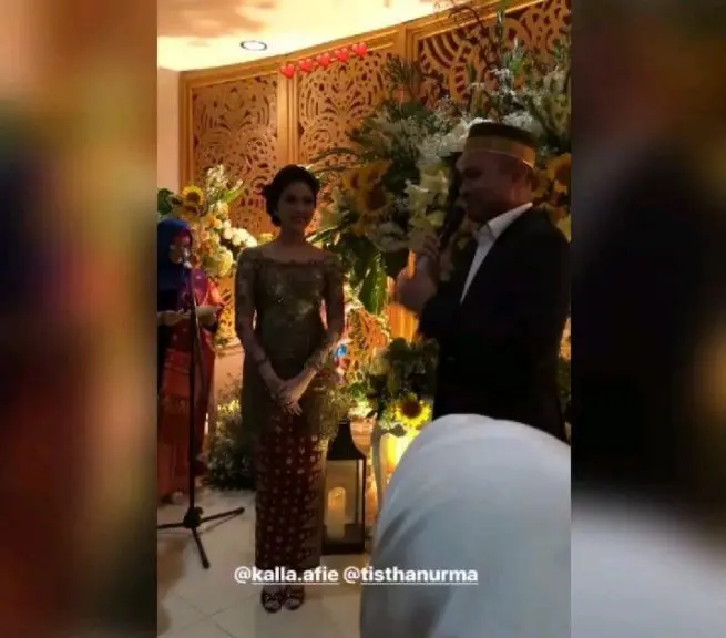 Mantan kekasih Laudya Cynthia Bella melamar kekasihnya, Tistha Nurma (Foto: Instagram)