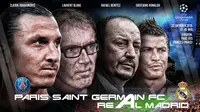 Susunan Pemain PSG vs Real Madrid, Adu Tajam Ibra dan CR7