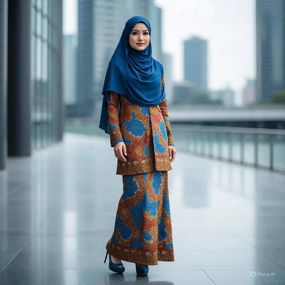 Gamis Batik Lebar