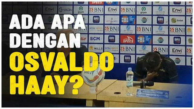 Berita Video, Osvaldo Haay menangis pada sesi konferensi pers setelah laga Bhayangkara FC Vs Persija Jakarta pada Senin (27/11/2023)
