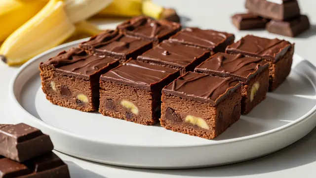 Brownies Pisang Coklat Kacang Kenari