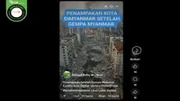 Cek Fakta: Tidak Benar dalam Video ini Penampakan Kota di Myanmar Usai Diguncang Gempa