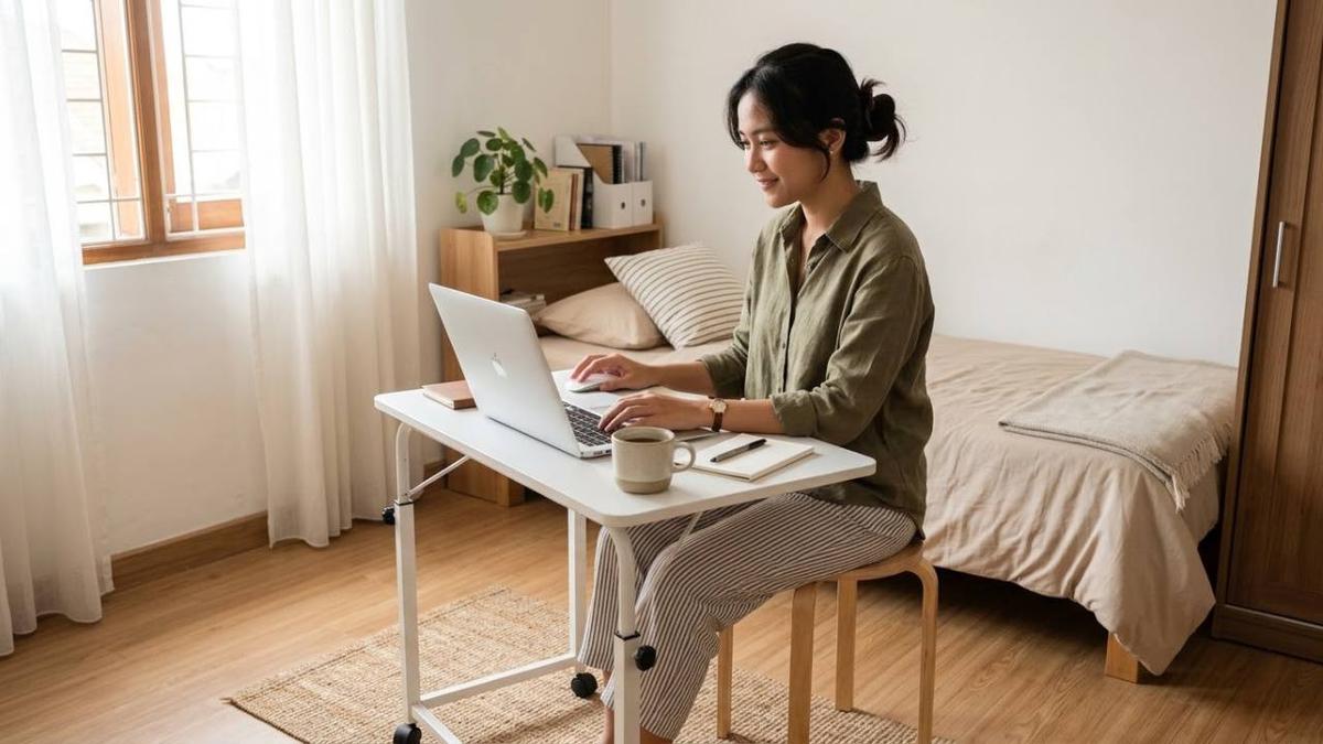 Hemat Tempat, Ini Rekomendasi Meja Laptop Portable untuk Kos-Kosan Minimalis