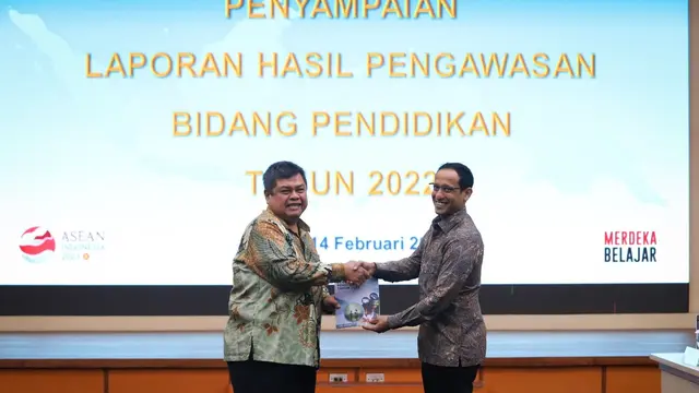 Kepala Badan Pengawas Keuangan dan Pembangunan (BPKP) Muhammad Yusuf Ateh dalam Laporan Hasil Pengawasan Bidang Pendidikan Tahun 2022. (Dok BPKP)