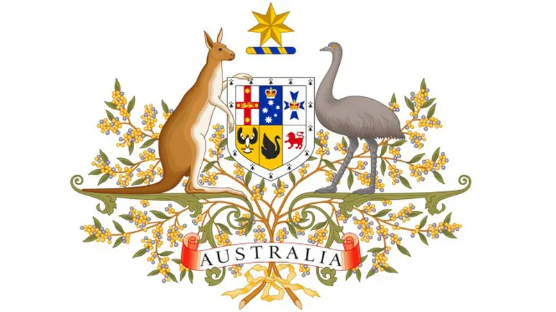 Lambang persemakmuran Australia. (Wikimedia)