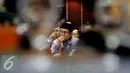 Menteri Agama Lukman Hakim Saifuddin mengikuti rapat kerja dengan Komisi VIII DPR di Kompleks Parlemen, Jakarta, Rabu (9/9/2015). Rapat itu membahas Rencana Kerja & Anggaran Kementerian Lembaga (RKAKL) Kemenag Tahun 2016.(Liputan6.com/Johan Tallo)