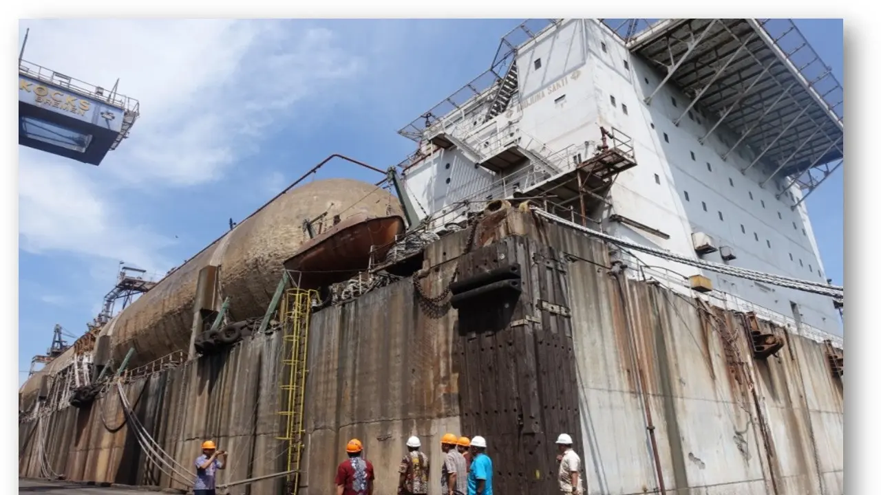 Kapal Floating Storage Offloading (FSO) Ardjuna Sakti. (Dok Kementerian ESDM)