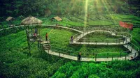 Jembatan Cinta yang jadi spot selfie romantis di Purbalingga (ig: @rizkybenggolo)