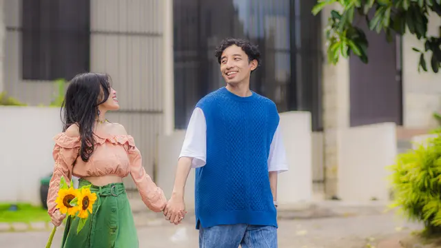 couple januari bunga matahari bersama