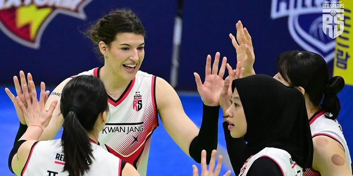 Beri Perlawanan Hebat Pada Pink Spiders, Red Sparks & Megawati Dipuji Media Korea Selatan: 'Penjahat' Yang Hebat!