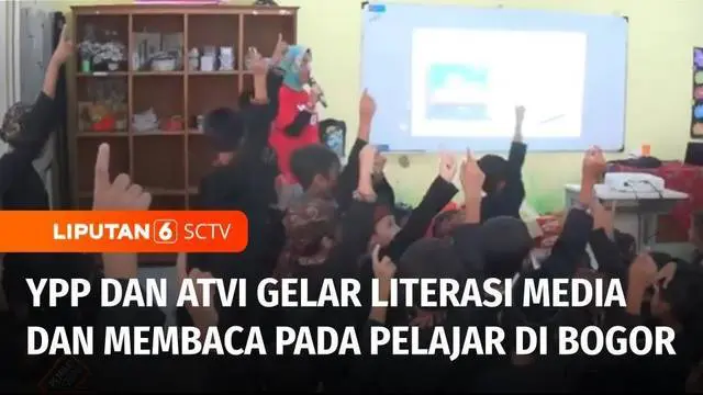 YPP SCTV-Indosiar bekerja sama dengan Kampus Akademi Televisi Indonesia atau ATVI, menggelar penyuluhan literasi media dan membaca kepada pelajar di Bogor, Jawa Barat. Literasi media dan membaca ini diadakan untuk menumbuhkan minat baca di kalangan p...