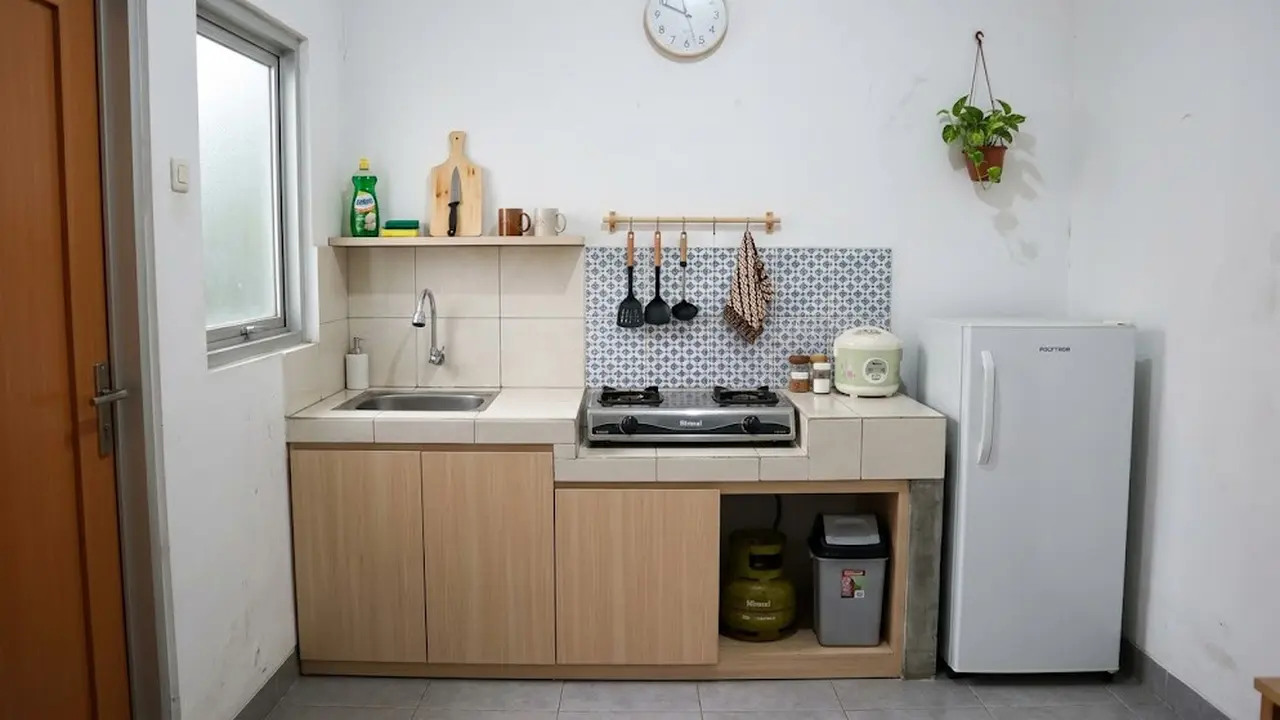 9 Desain Dapur Minimalis 2x1 untuk Rumah Subsidi, Hemat Tempat dan Fungsional