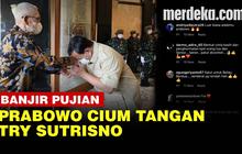 VIDEO: Momen Indah Menhan Prabowo Cium Tangan Mantan Panglima ABRI Try Sutrisno