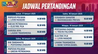 Jadwal pertandingan PLN Mobile Proliga 2025 pada putaran pertama pekan ke 3 di Vidio. (sum. doc. vidio.com)