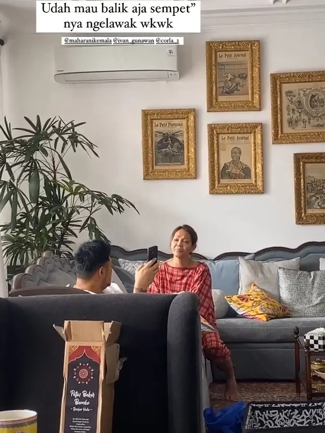 Momen haru jelang kepulangan Bunda Corla ke Jerman (Foto: Instagram fio.alfarruq)