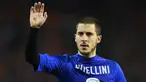 Gelandang Belgia, Eden Hazard usai tampil pada laga persahabatan melawan Italia di Stadion Baudoin King, Belgia, Sabtu (13/11/2015). Belgia berhasil menang 3-1. (AFP Photo/Emmanuel Dunand)