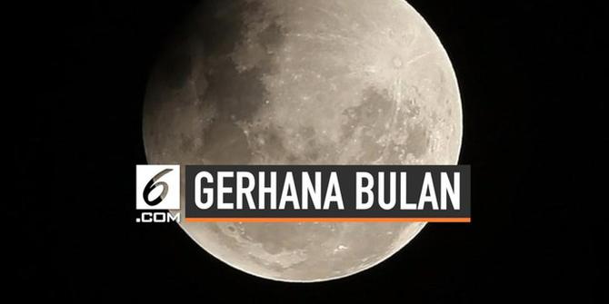 VIDEO: Waktu Terbaik Amati Gerhana Bulan Sebagian