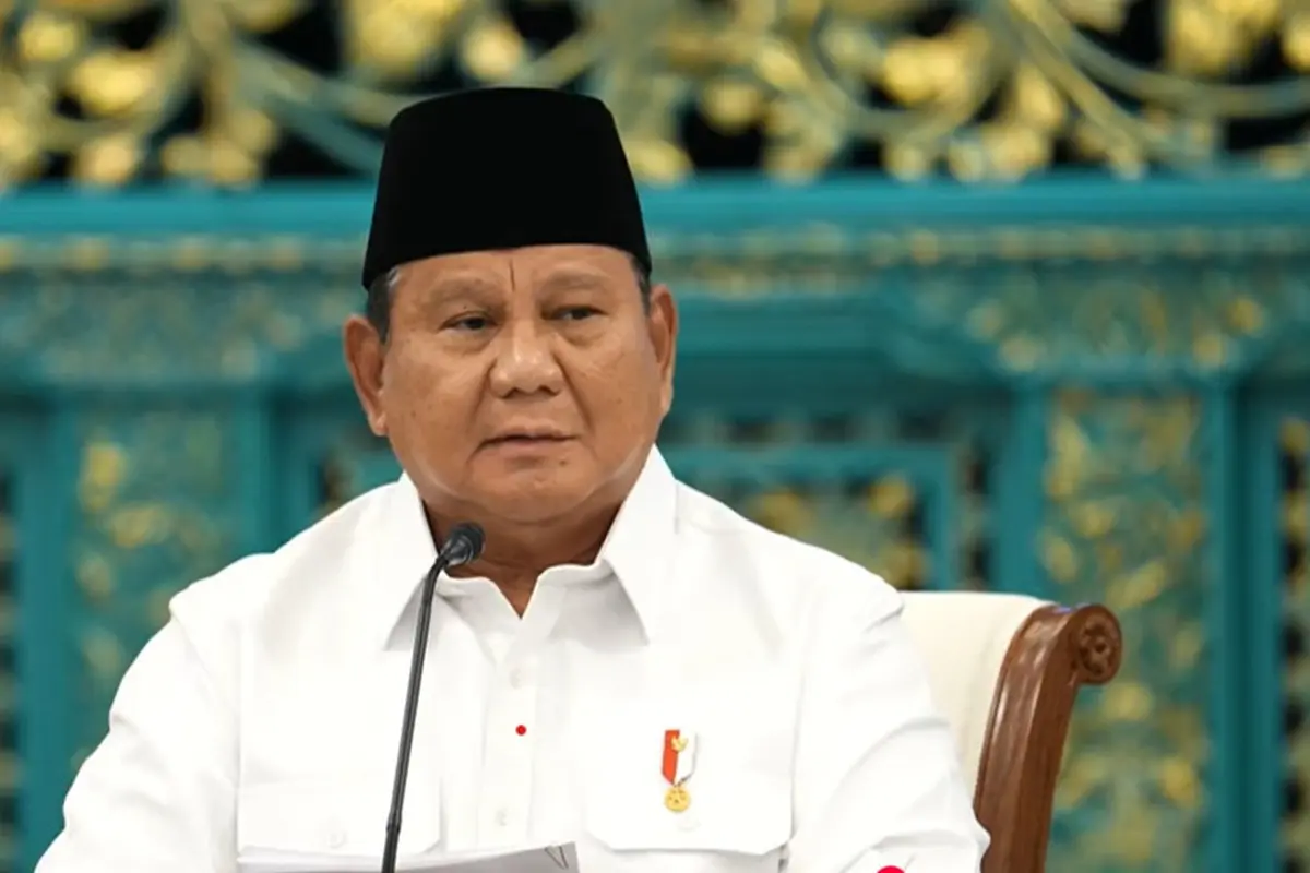 Presiden Prabowo Subianto pidato sidang kabinet paripurna di Istana Negara, Jakarta, Senin (20/7/2026).