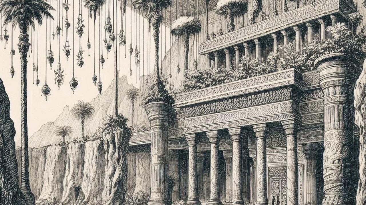Ilustrasi Taman Gantung Babilonia
