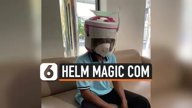 Seorang pria asal Pasuruan viral di media sosial, lantara mengenakan helm berbentuk penanak nasi atau Magic Com. Pria ini pun dibawa ke Polres Pasuruan Kota dan menerima edukasi dari petugas mengenai helm.