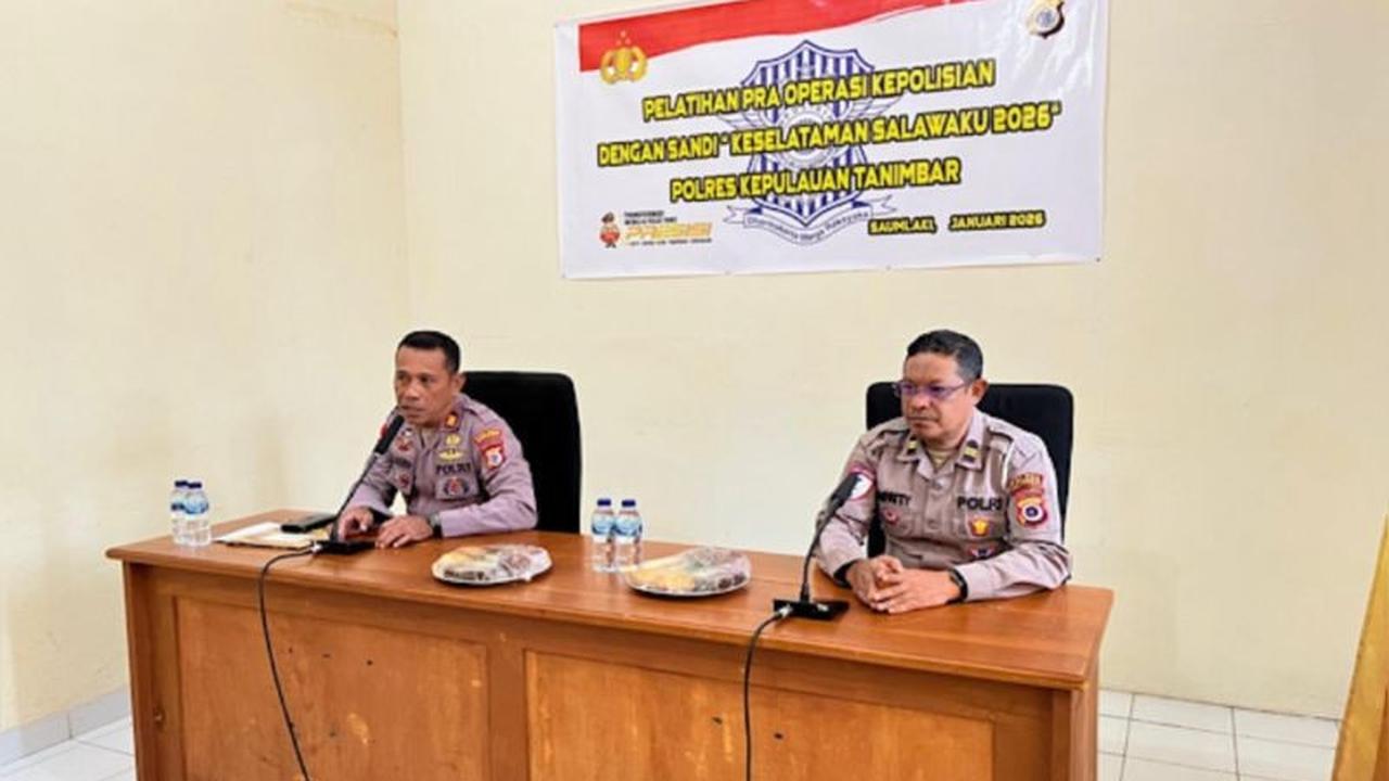 Polres Tanimbar Gelar Latihan Pra Operasi, Perkuat Pemberantasan Premanisme