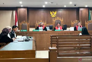 Sidang kasus dugaan korupsi perjalanan dinas fiktif di Pengadilan Tipikor pada Pengadilan Negeri Jakarta Pusat, Selasa (15/9/2026).