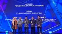 Bank Mandiri menyabet gelar Juara 1 di ajang penganugerahan Annual Report Award (ARA) 2022 dalam kategori Go Publik Keuangan. (Foto: Istimewa)