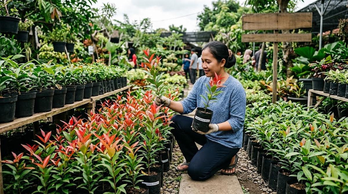 Cara Menanam Pohon Pucuk Merah di Halaman Rumah agar Rimbun/AI Generated