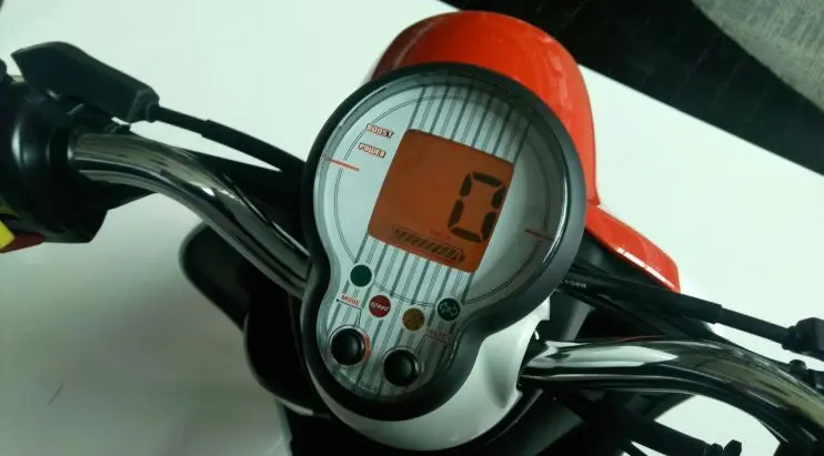 Speedometer motor listrik Yamaha. (Arief/Liputan6.com)