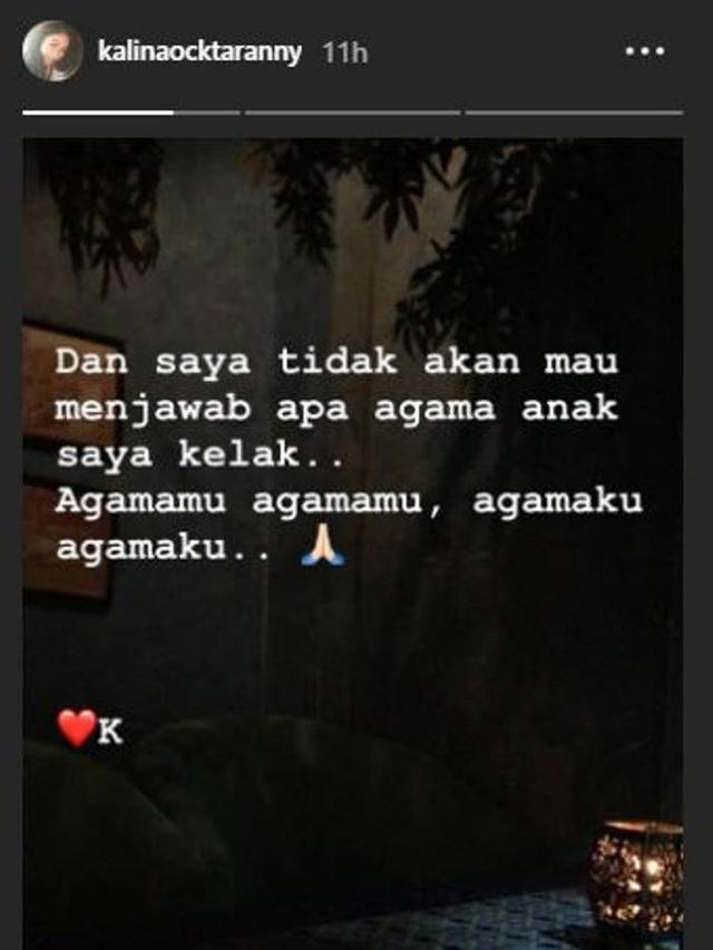 Deddy Corbuzier - Kalina Ocktaranny (Foto: Instagram/@kalinaocktaranny)