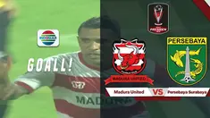 Berita video gol apik yang dicetak Beto Goncalves saat Madura United kalah dari Persebaya 2-3 di Semifinal Piala Presiden 2019.