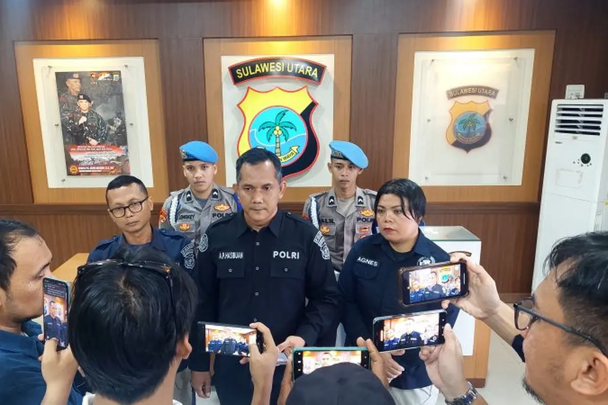 Kabid Humas Polda Sulut AKBP Alamsyah Parulian Hasibuan memberikan tanggapan terkait meninggalnya HK.