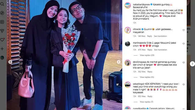 Natasha Rizky dan Desta Kompak Hadiri Wisuda SD Sang Anak Sulung